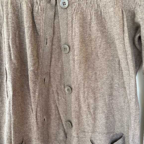 Loft cardigan, tan brown color - Picture 4 of 5